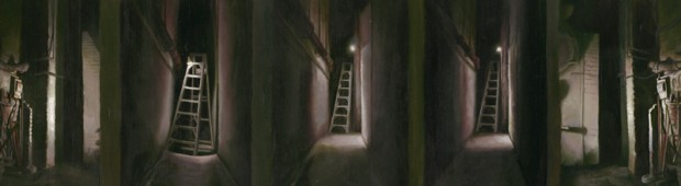 Daedalus Dreams by Tun Myaing, oil on mylar