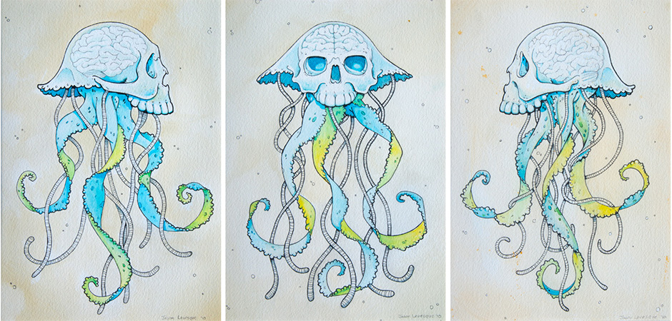 Jelly Skull Series by Jason Levesque