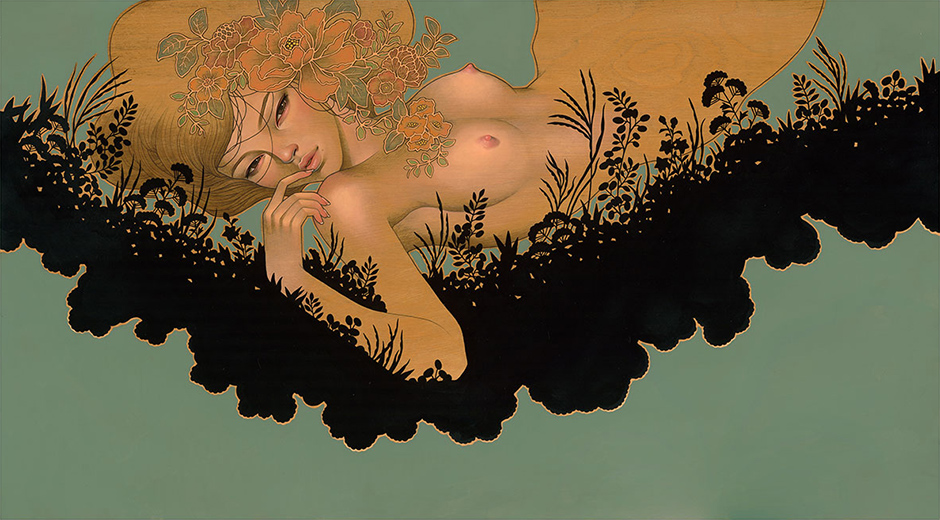 Audrey Kawasaki, Deedee Cheriel, and Tara McPherson at Merry Karnowsky Gallery